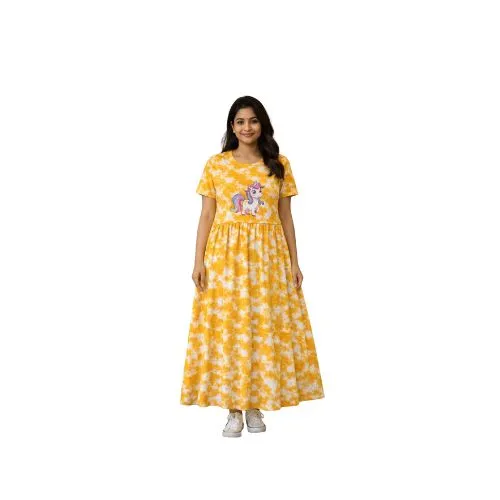 Women's Zipless Feeding Wear Tie & Dye model